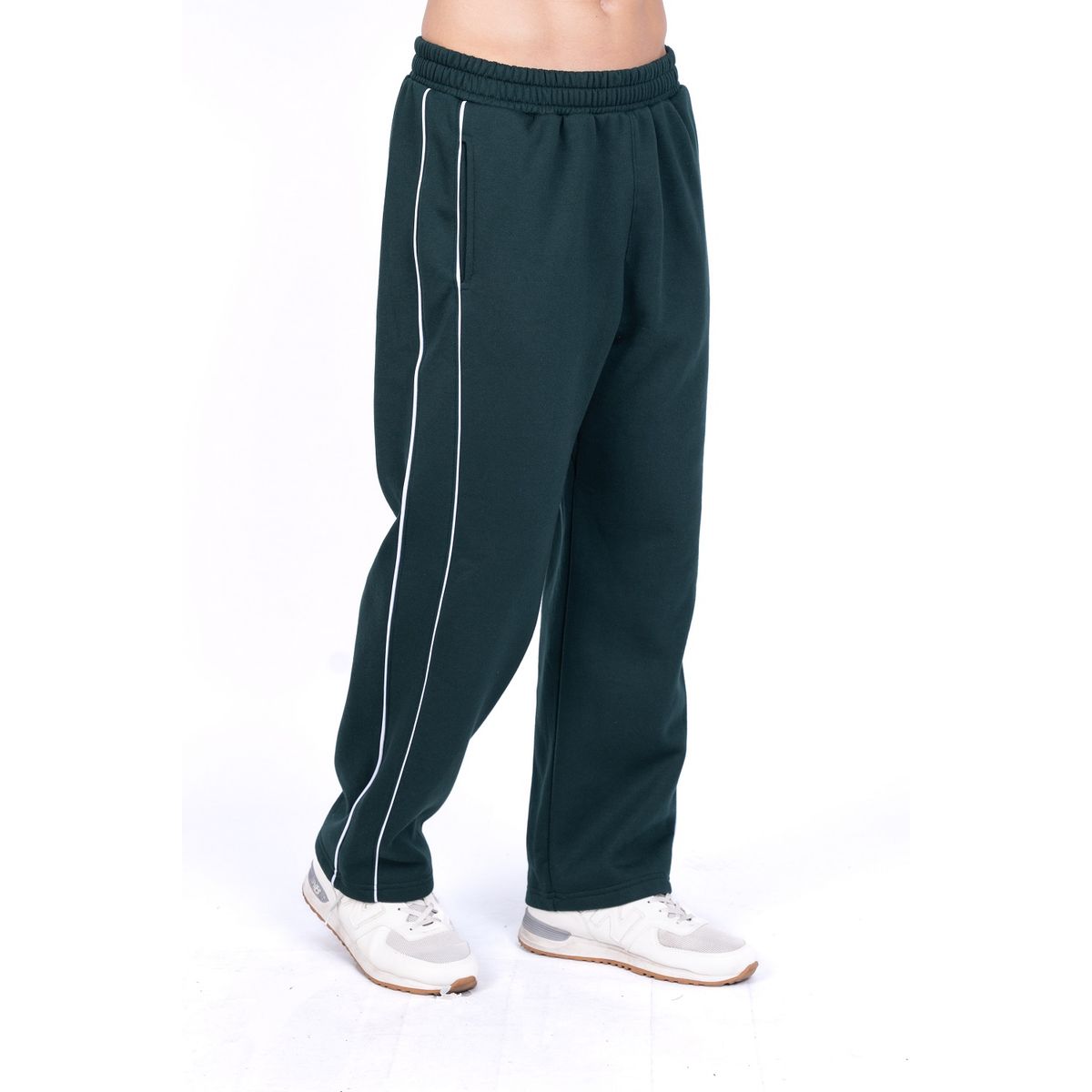 NEW YORK STARS - PANTALON BUZO DE FRANELA -VERDE