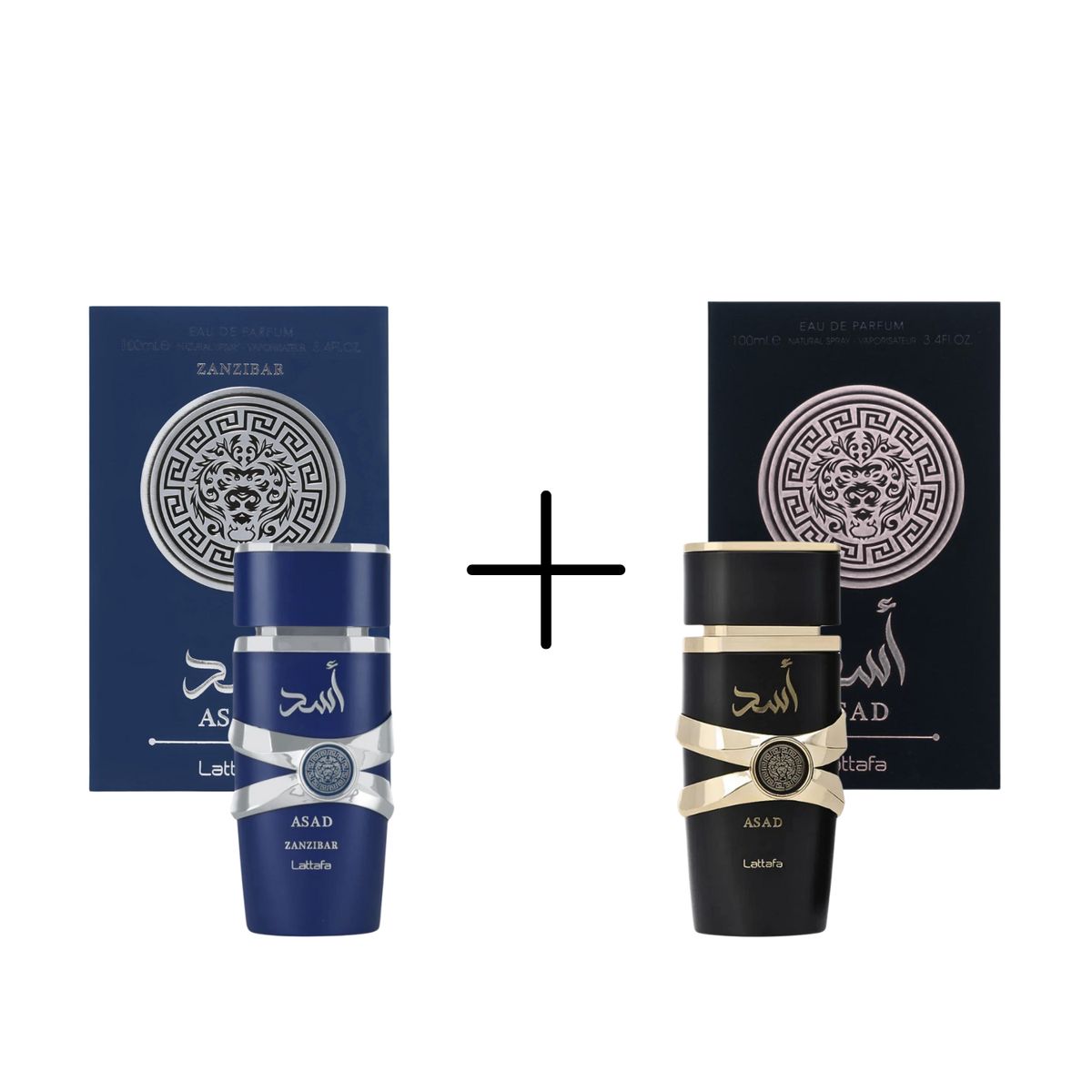 LATTAFA - Lattafa Asad + Asad Zanzibar – 2 Pack EDP For Men 100ml
