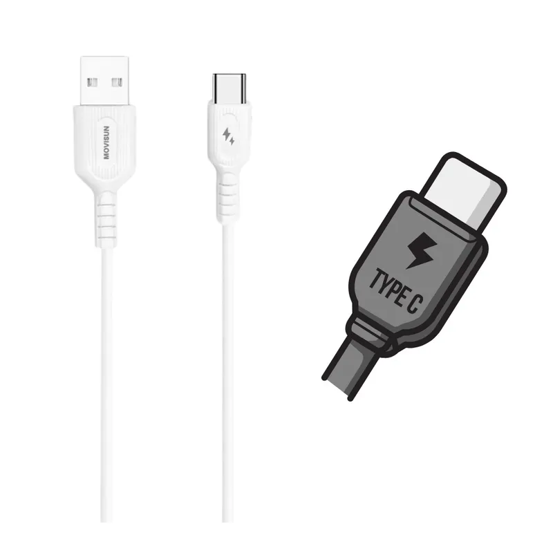MOVISUN - Cable Movisun Para Celular Tipo C 1m Carga Rapida