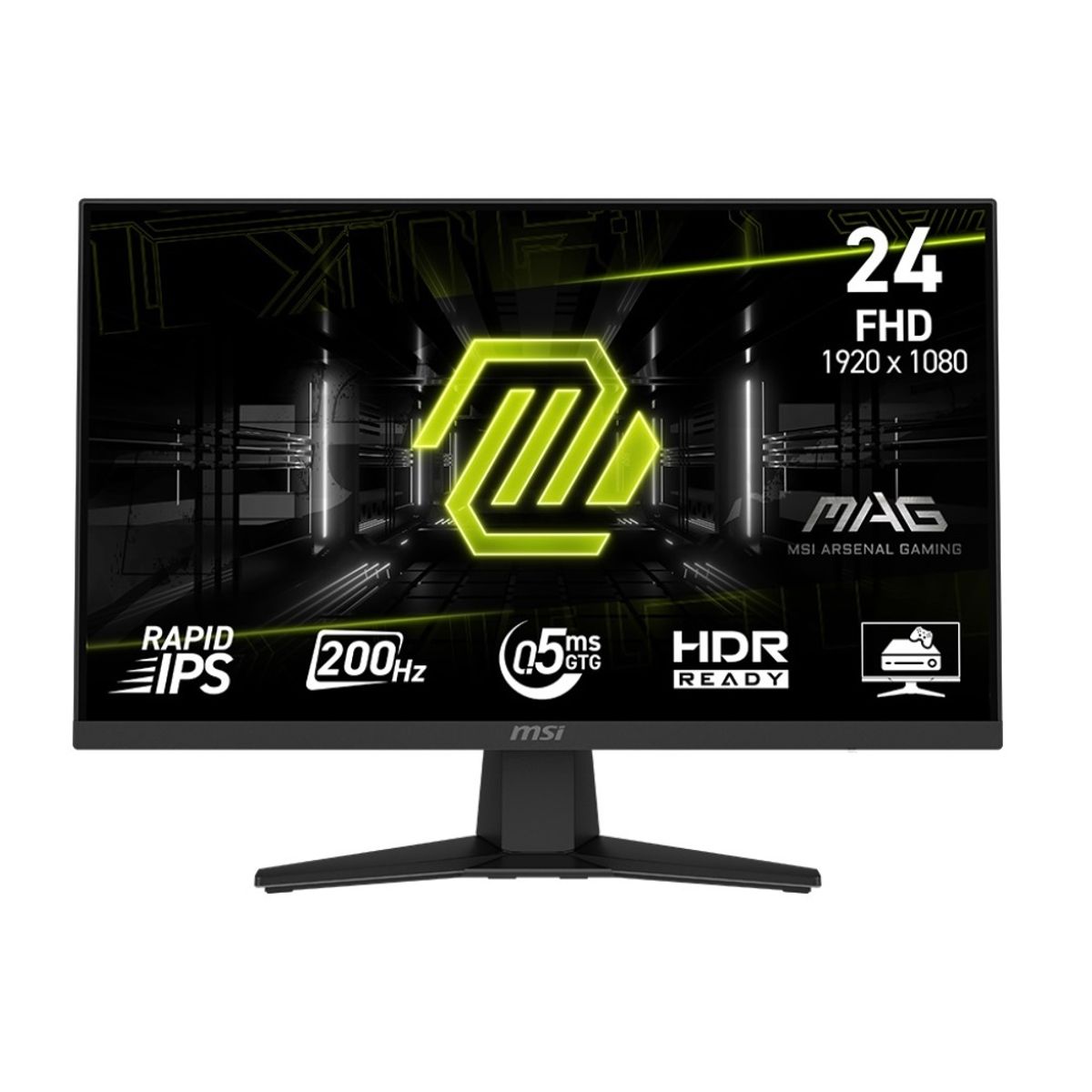 MSI - Monitor Gamer MSI MAG 244F 24" 200Mhz Full HD,HDR Ready,AI Vision