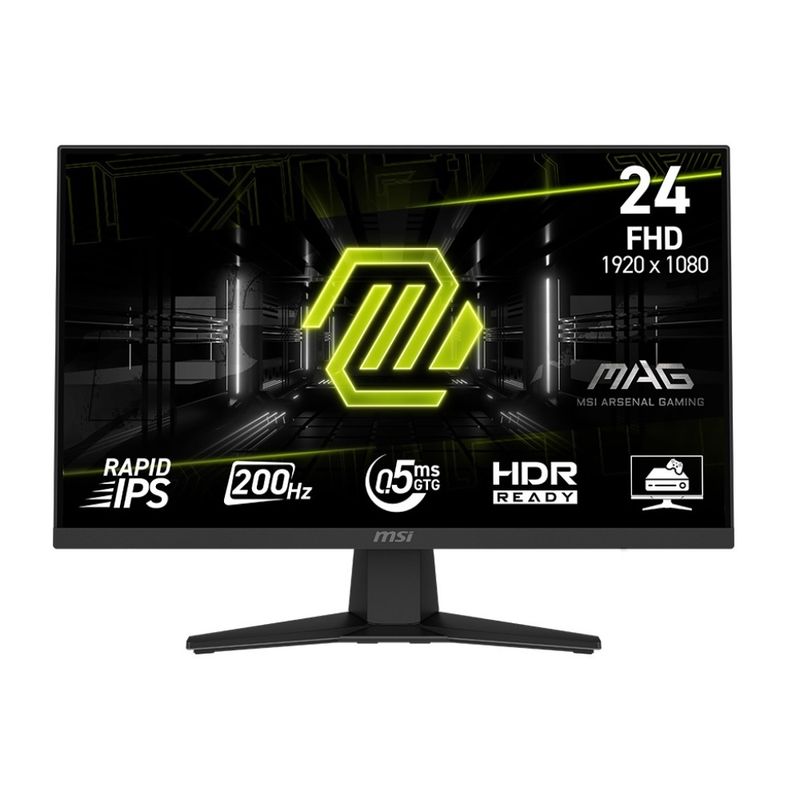 MSI - Monitor Gamer MSI MAG 244F 24" 200Mhz Full HD,HDR Ready,AI Vision