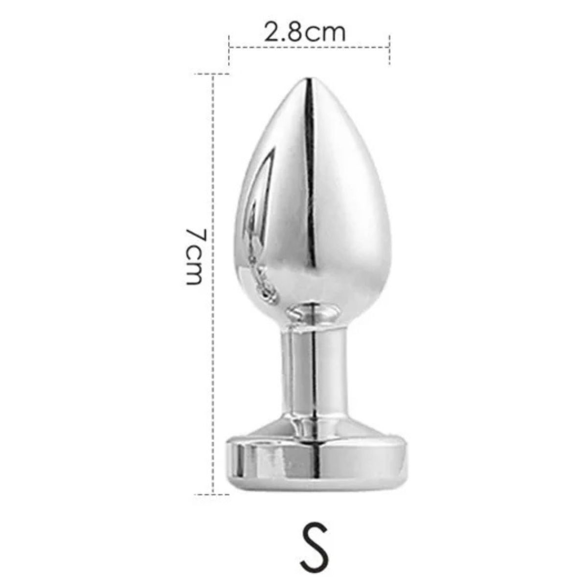 DR PINKY - Plug Anal Dilatador Talla S Consolador de Metal Con Luces