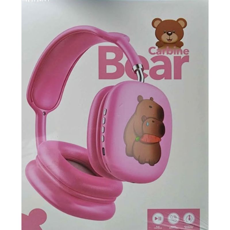 GENERICO - Audifonos Inalámbricos Capibara Bluetooth Rosado