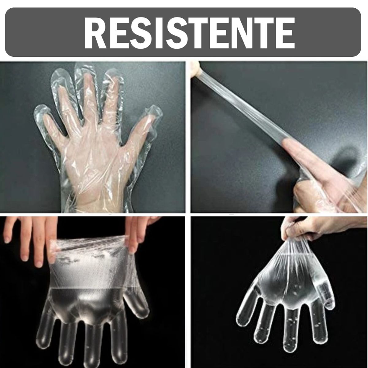 GENERICO - Pack x90 Guantes transparente para preparación de alimentos y limpieza