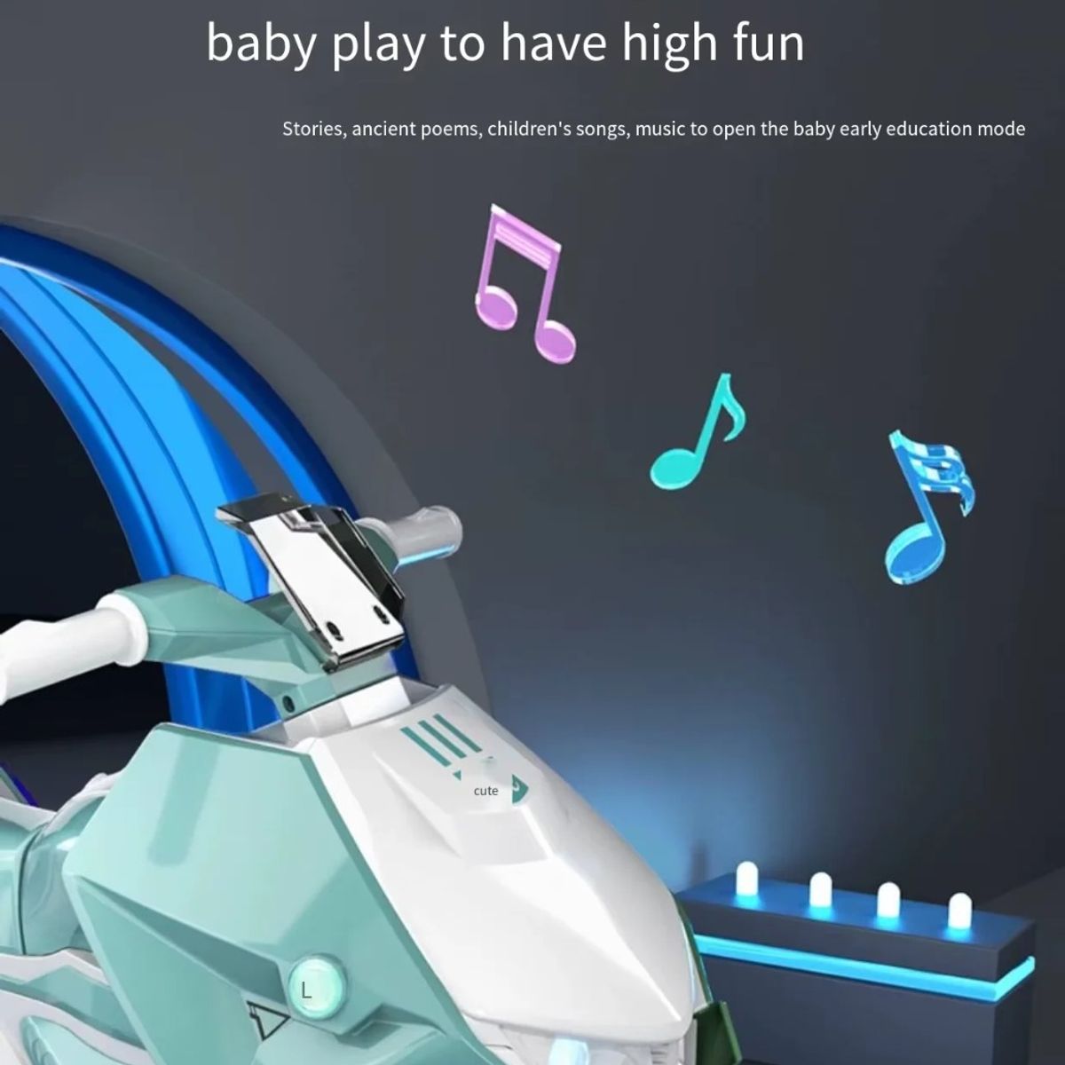 GENERICO - MOTO ELECTRICA DELUXE KIDS CON MOTOR VERDE