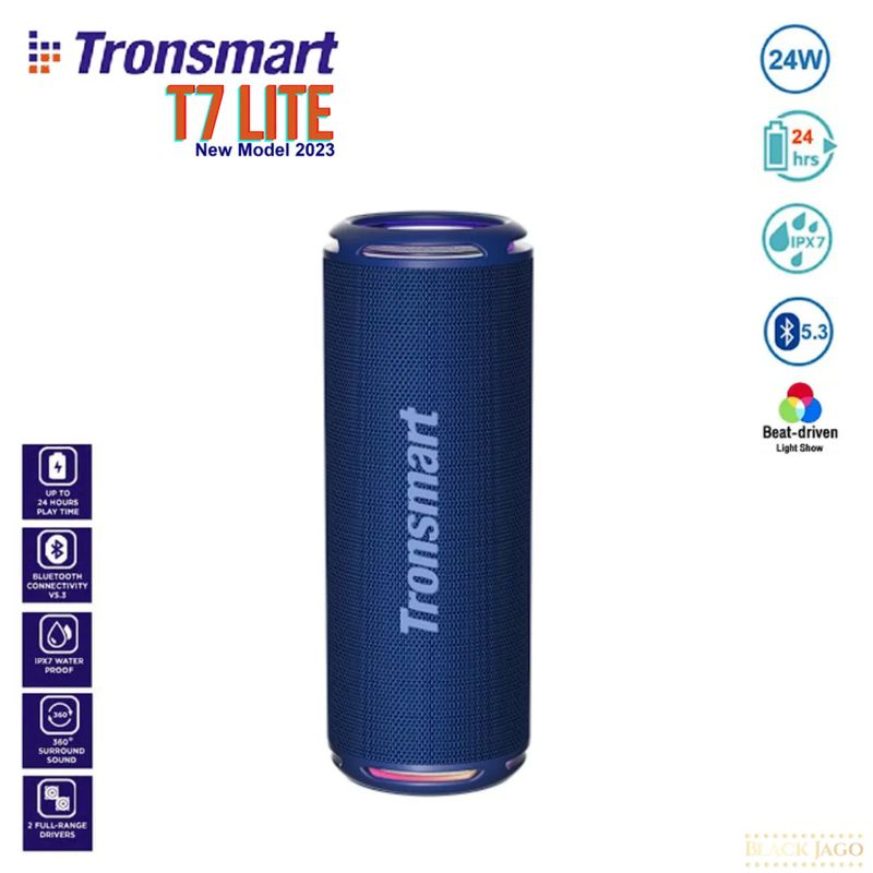 TRONSMART - Parlante Bluetooth Tronsmart T7 Lite IPX7 24 Watts Azul