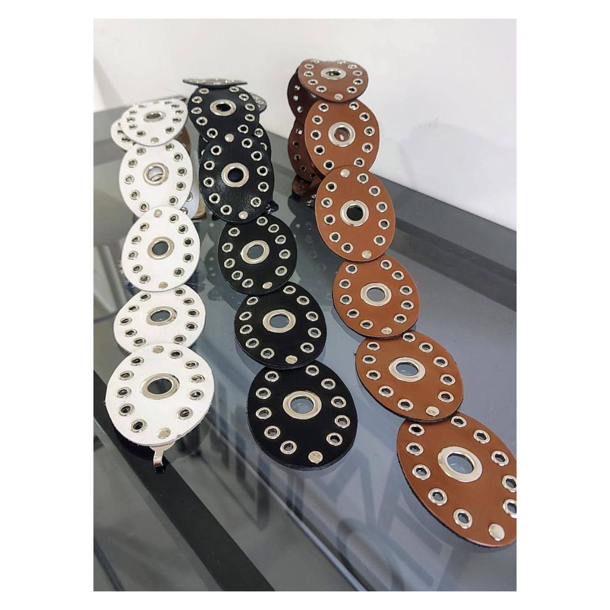 GENERICO - Cinturon de Moda Retro para Mujer 100cm Hueso