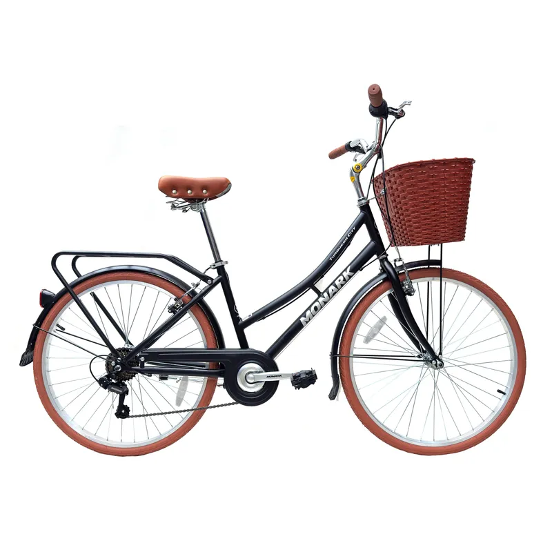 MONARK - BICICLETA MONARK TURQUESA CITY 6V ARO 26 NEGRO MARRÓN