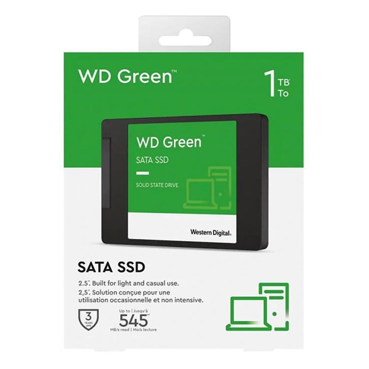 WESTERN DIGITAL - Disco Solido Western Digital Green Sata 2.5 de 1TB