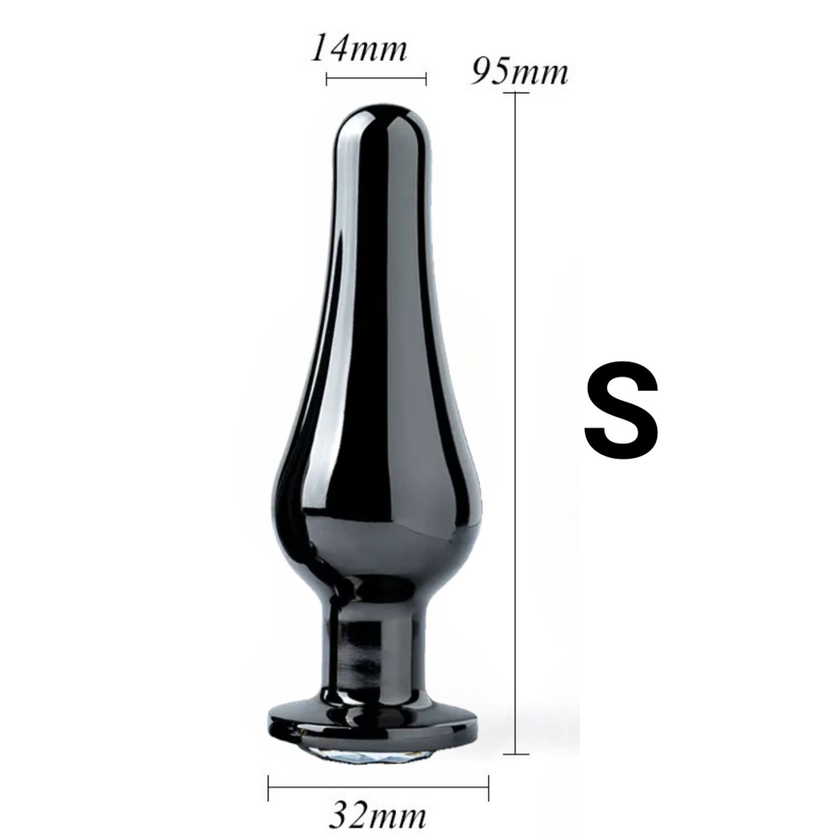 DR PINKY - Plug Anal Dilatador Talla S Consolador Cono de Aluminio Joya Rainbow