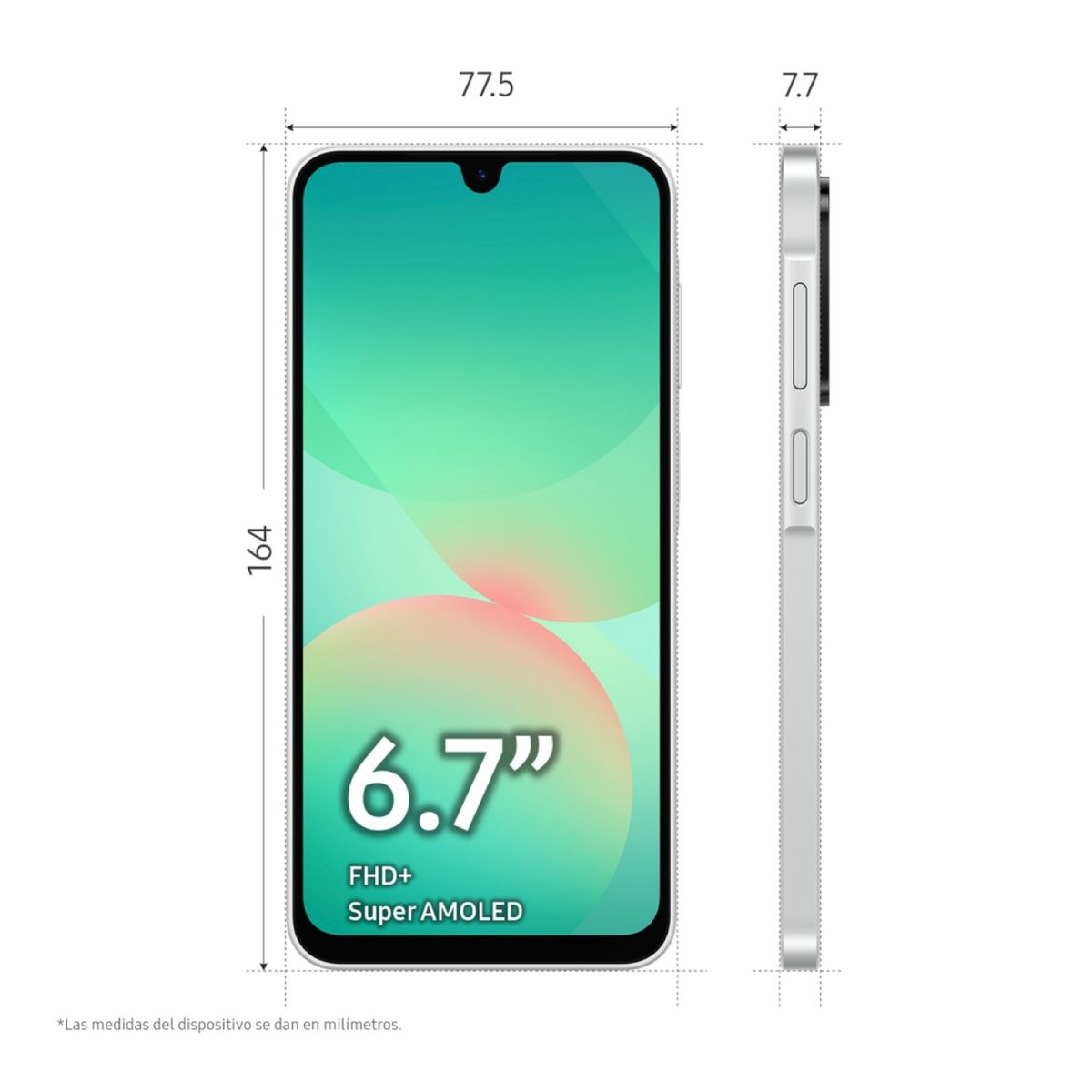 SAMSUNG - Celular Libre Samsung Galaxy A26 5G 67 Pulg 256GB 8GB RAM Blanco