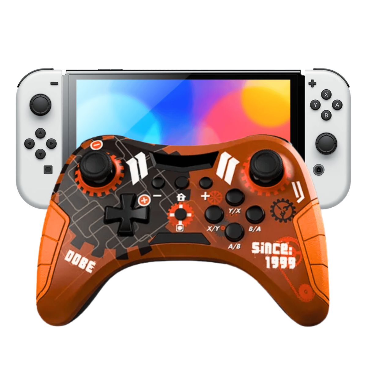 DOBE - Mando inalámbrico DOBE TY-3839 Marrón Para Nintendo Switch Pc Ps3