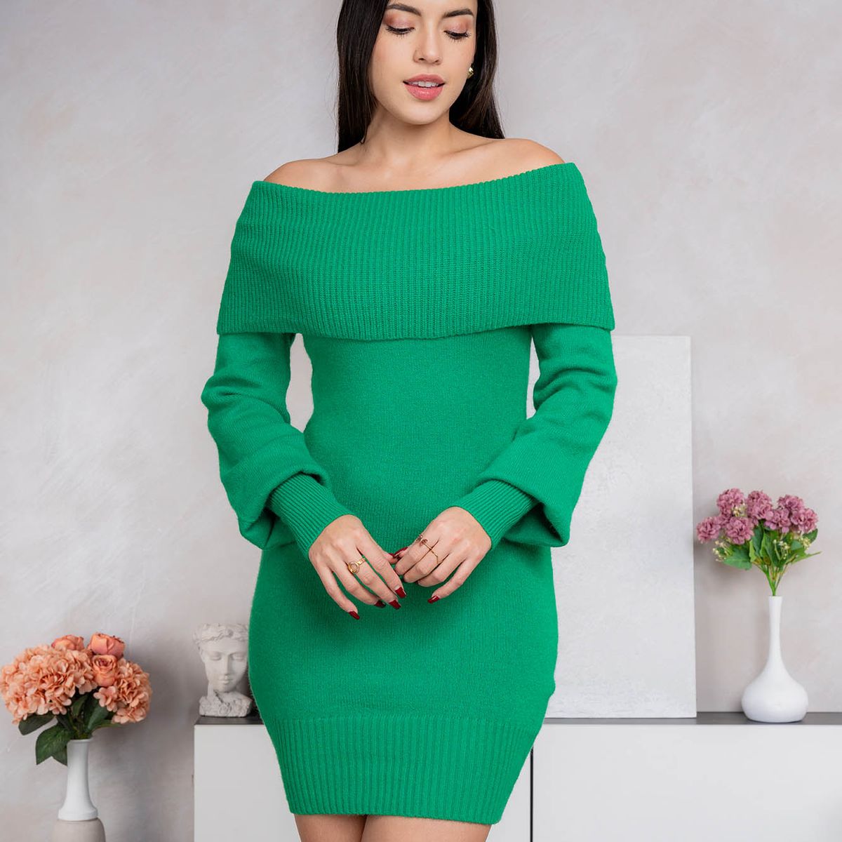ARMA TU LOOK - VESTIDO LUCERO OFF SHOULDER DE LANA CASHMERE ARMA TU LOOK