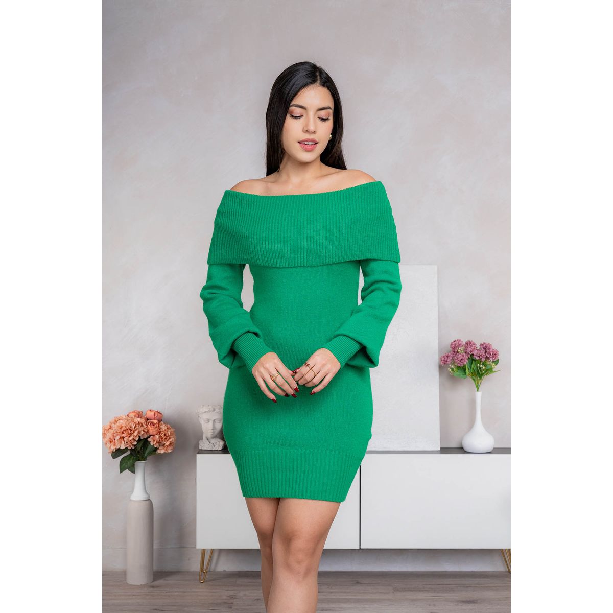 ARMA TU LOOK - VESTIDO LUCERO OFF SHOULDER DE LANA CASHMERE ARMA TU LOOK