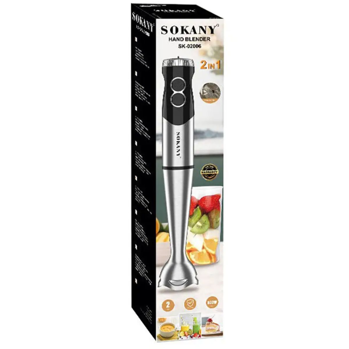 GENERICO - Batidora de inmersión Procesador de alimentos multifuncional