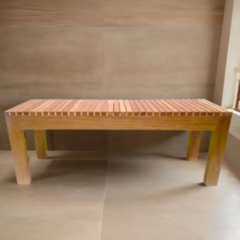 START FG - Banca Banco de madera tornillo 120cm en caramelo