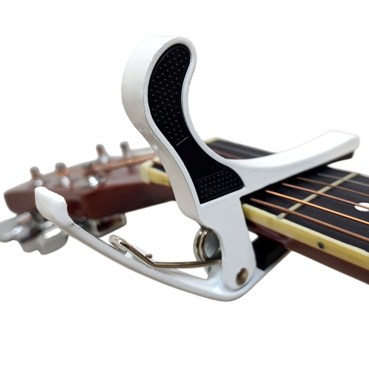 HEBIKUO - HEIBIKUO - Capotraste a Presion Facil d Uso Guitarra -Blanco