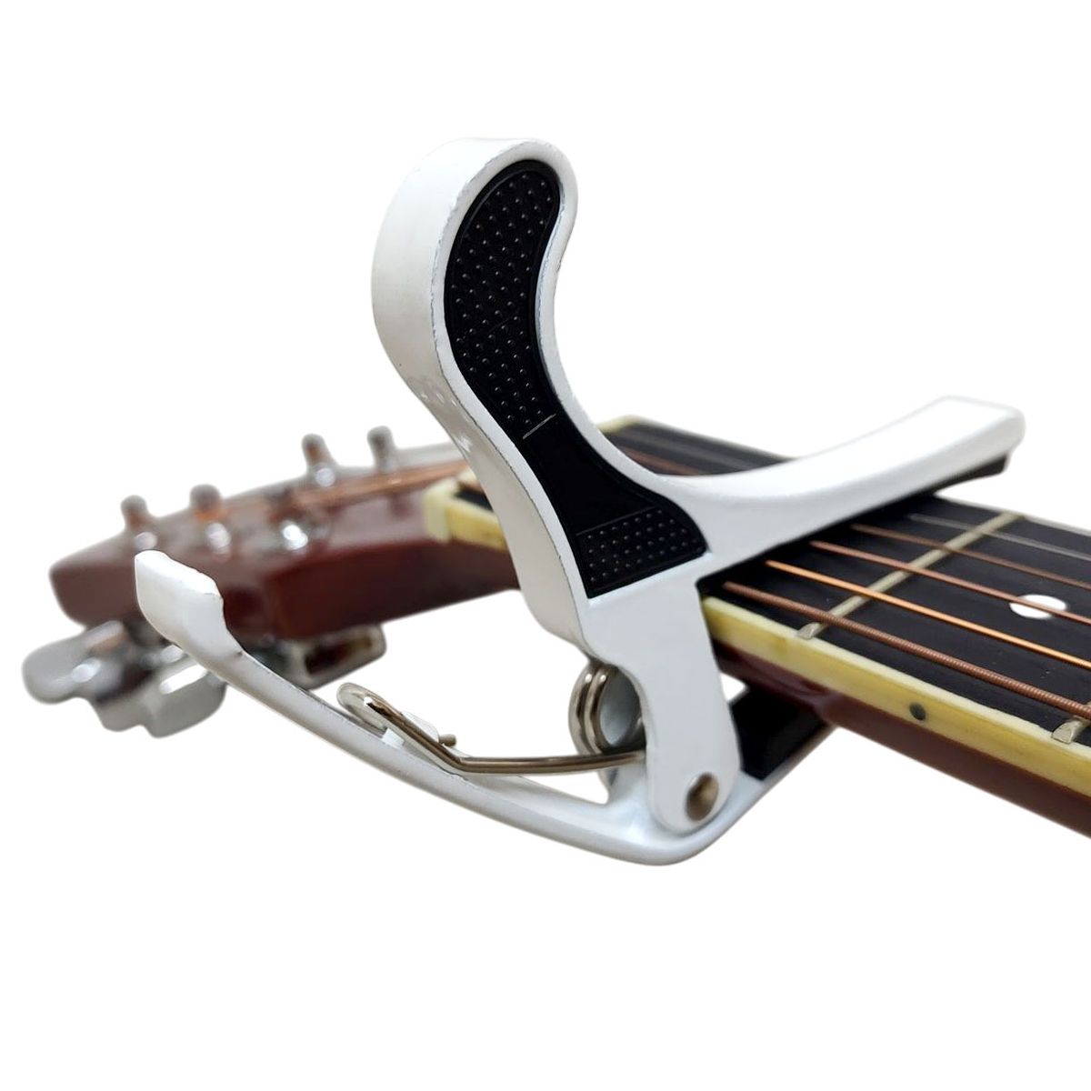 HEBIKUO - HEIBIKUO - Capotraste a Presion Facil d Uso Guitarra -Blanco