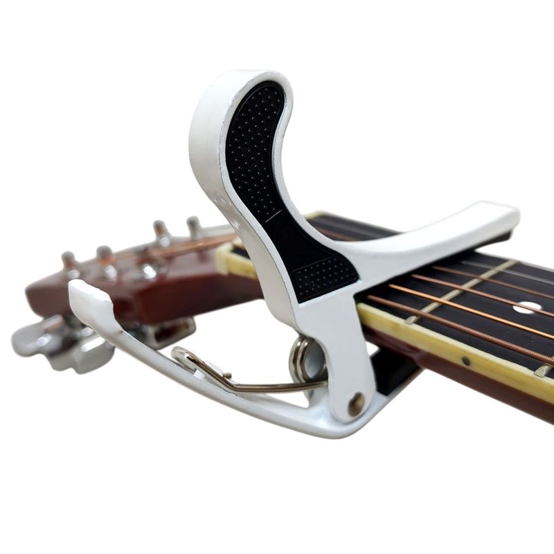 HEBIKUO - HEIBIKUO - Capotraste a Presion Facil d Uso Guitarra -Blanco