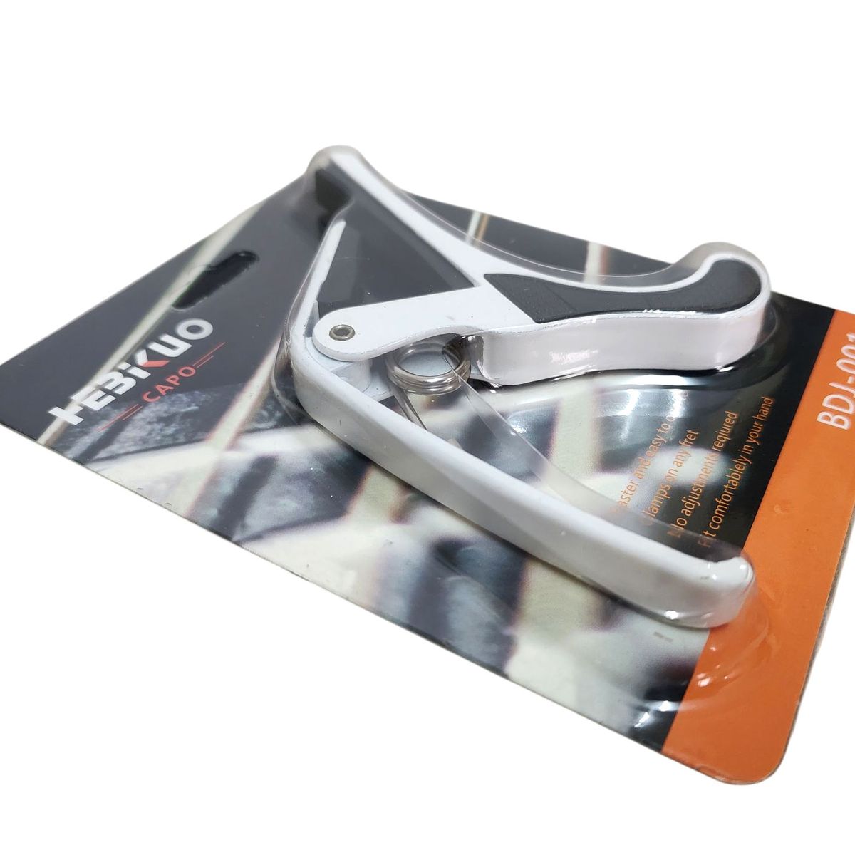 HEBIKUO - HEIBIKUO - Capotraste a Presion Facil d Uso Guitarra -Blanco