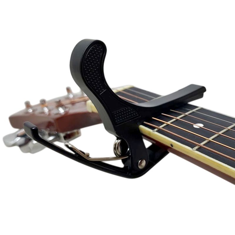 HEBIKUO - HEIBIKUO - Capotraste a Presion Facil d Uso Guitarra - Negro