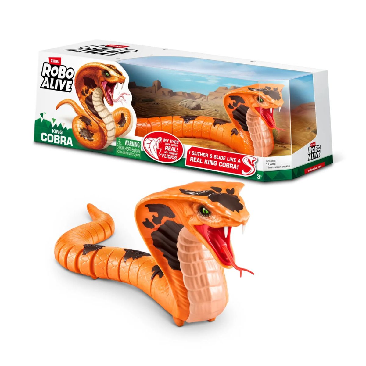 ZURU - Robo Alive Serpiente Cobra Real Robótica