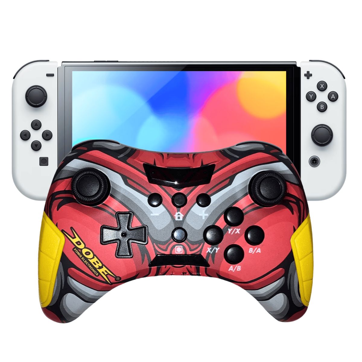 DOBE - Mando inalámbrico DOBE TY-3839 Rojo Para Nintendo Switch Pc Ps3