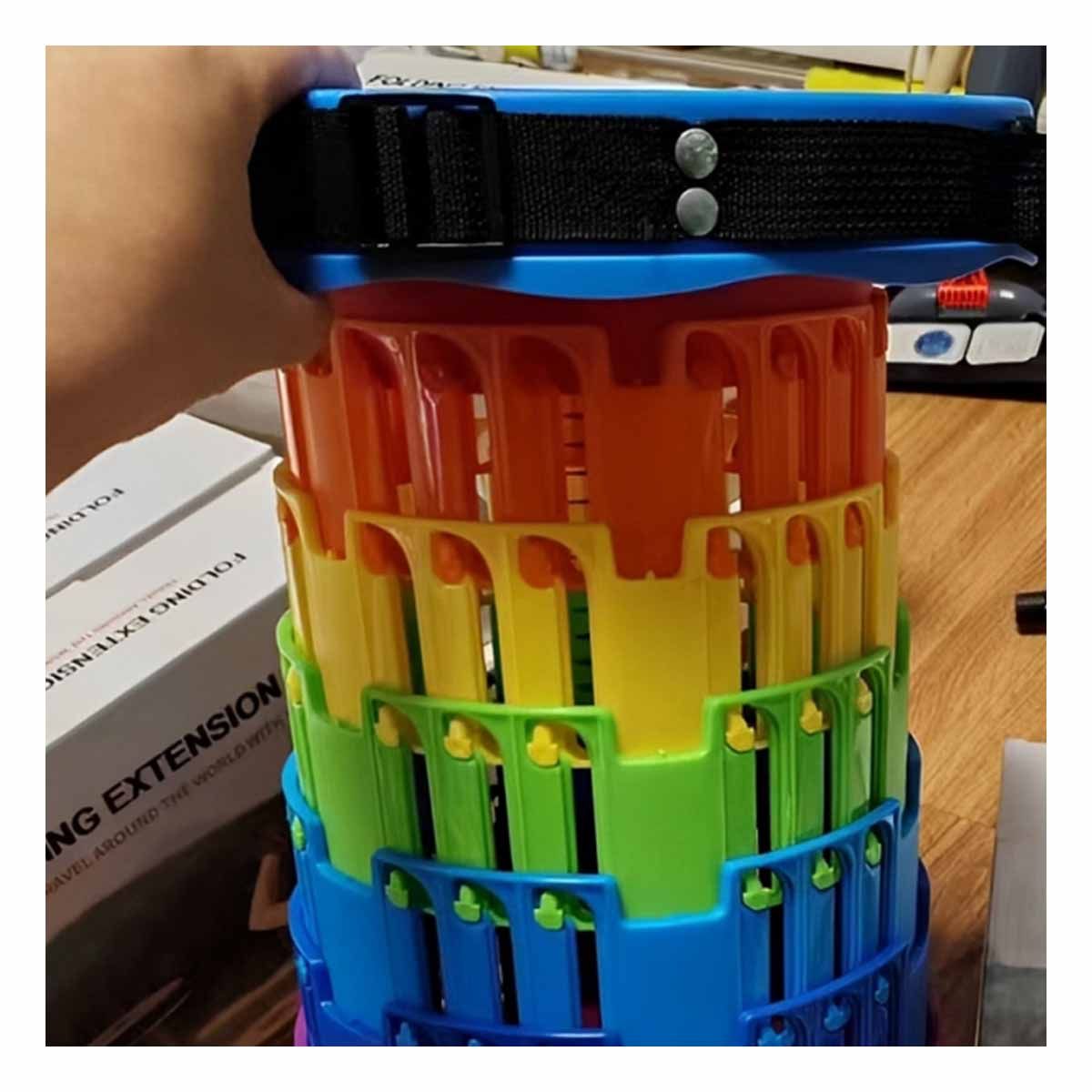 GENERICO - Pack4 Banco Movil para Niños con Tapa en Tono Celeste