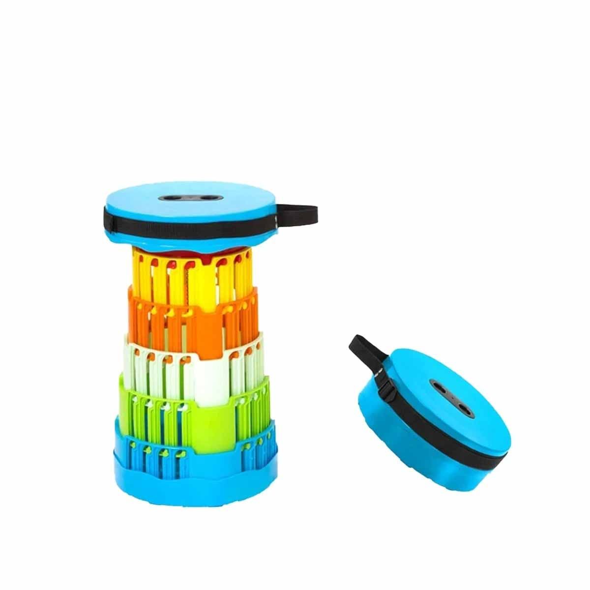 GENERICO - Pack4 Banco Movil para Niños con Tapa en Tono Celeste