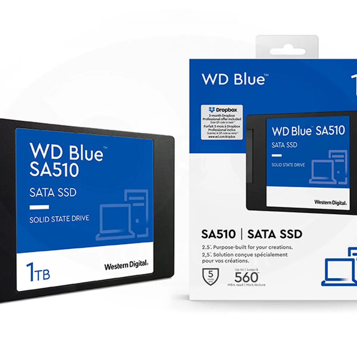 WESTERN DIGITAL - Disco Solido Western Digital Blue de 1TB SSD