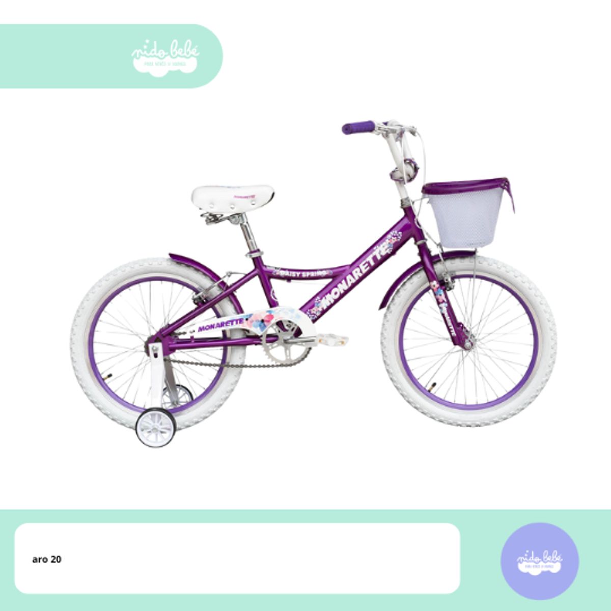 GENERICO - Bicicleta Daisy Spring Aro 20 lila