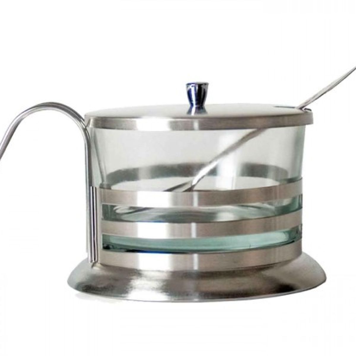 GENERICO - Azucarera de Acero y Vidrio con cuchara