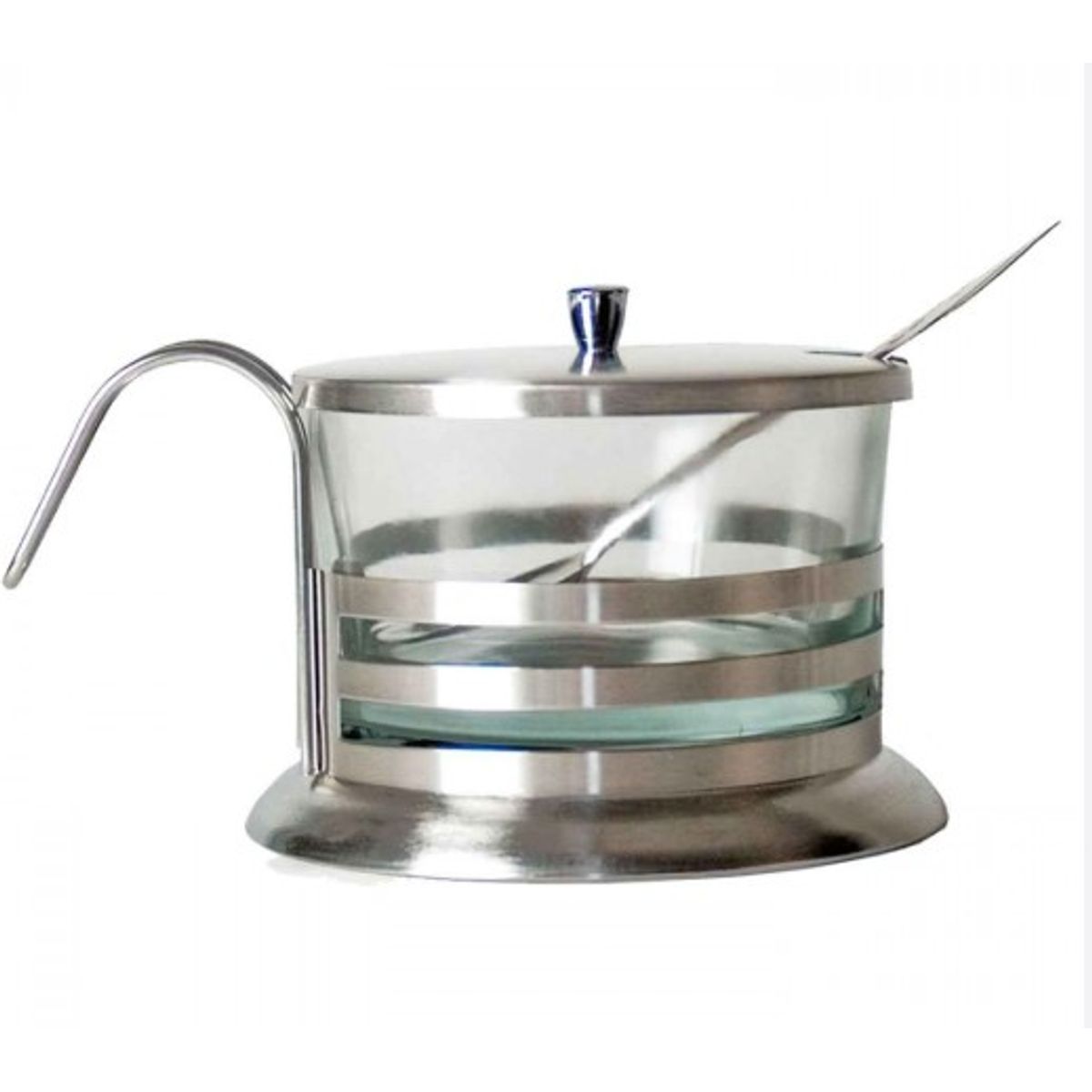 GENERICO - Azucarera de Acero y Vidrio con cuchara