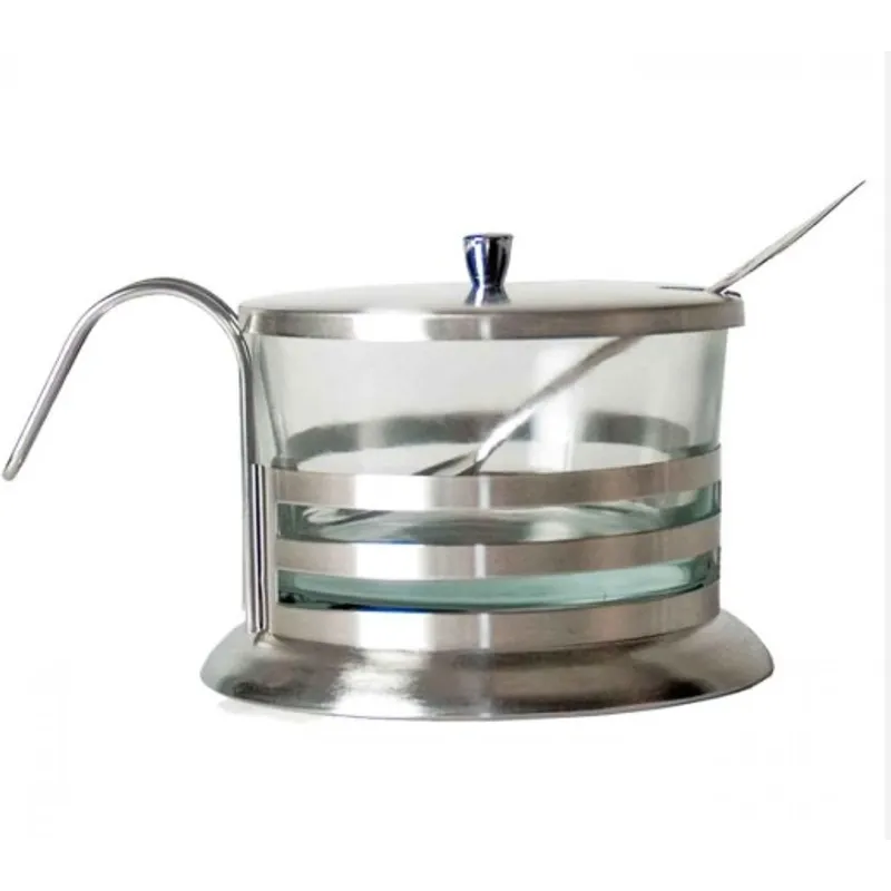 GENERICO - Azucarera de Acero y Vidrio con cuchara