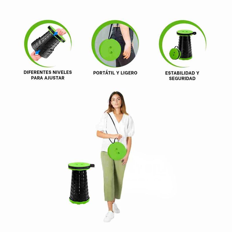 GENERICO - Pack4 Banca Portatil y Segura para Viajes en Verde