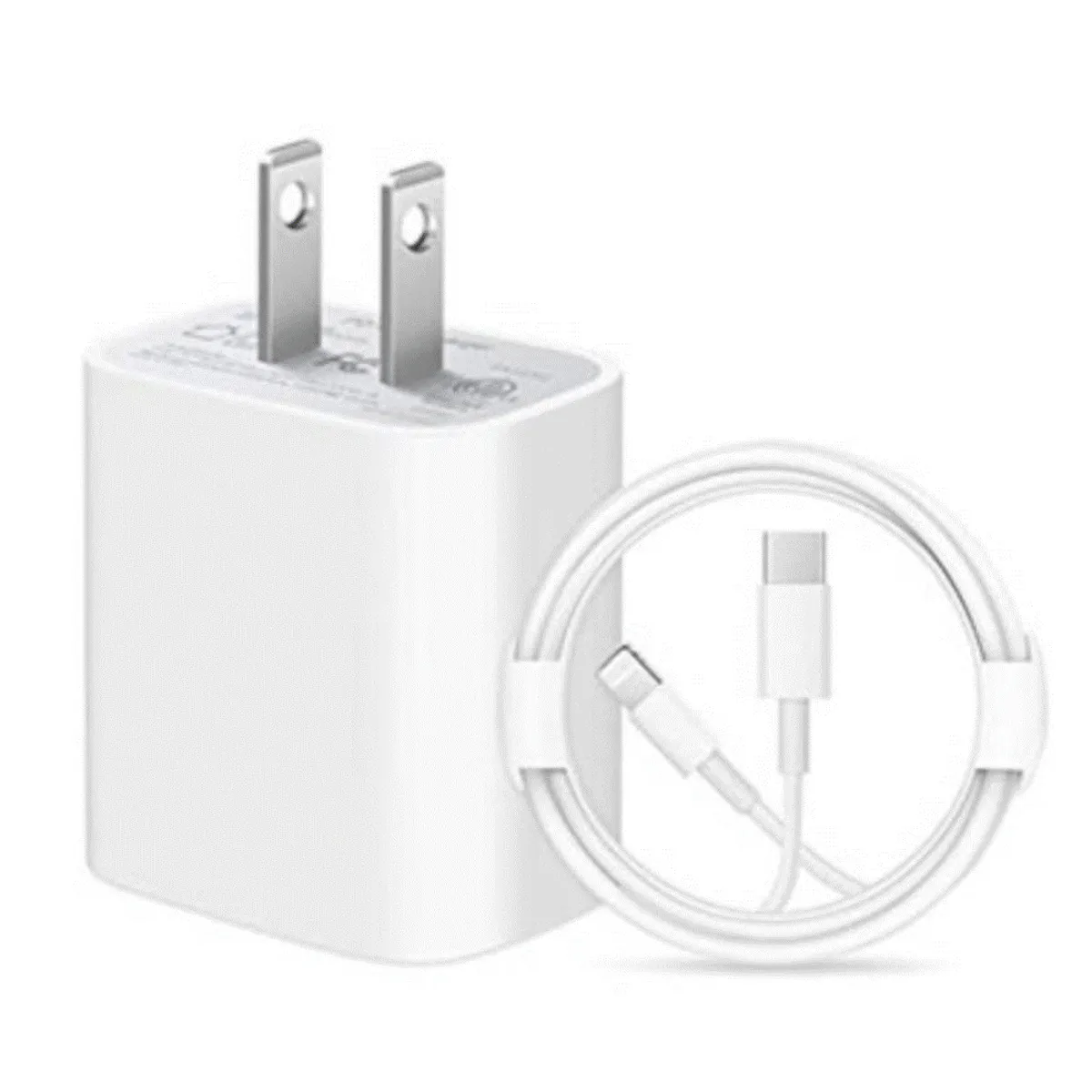 GENERICO - Cargador Compatible Para Iphone 20W - Blanco
