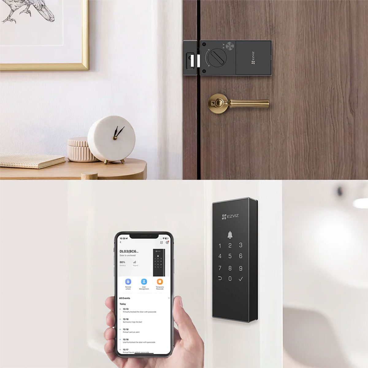 EZVIZ - EZVIZ DL03 Cerradura Smart WIFI BT con teclado