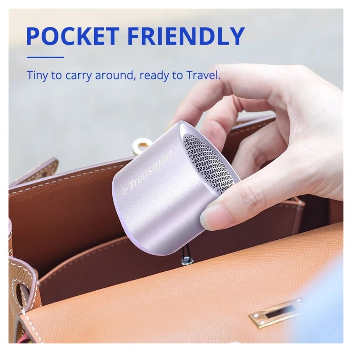 TRONSMART - Minialtavoz portátil NIMO 5W Bluetooth speaker Lila