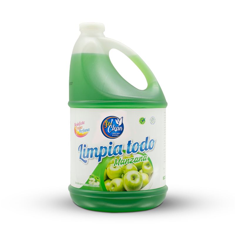 GENERICO - Limpiatodo Desinfectante Sol Clean 4Lt Aroma Manzana