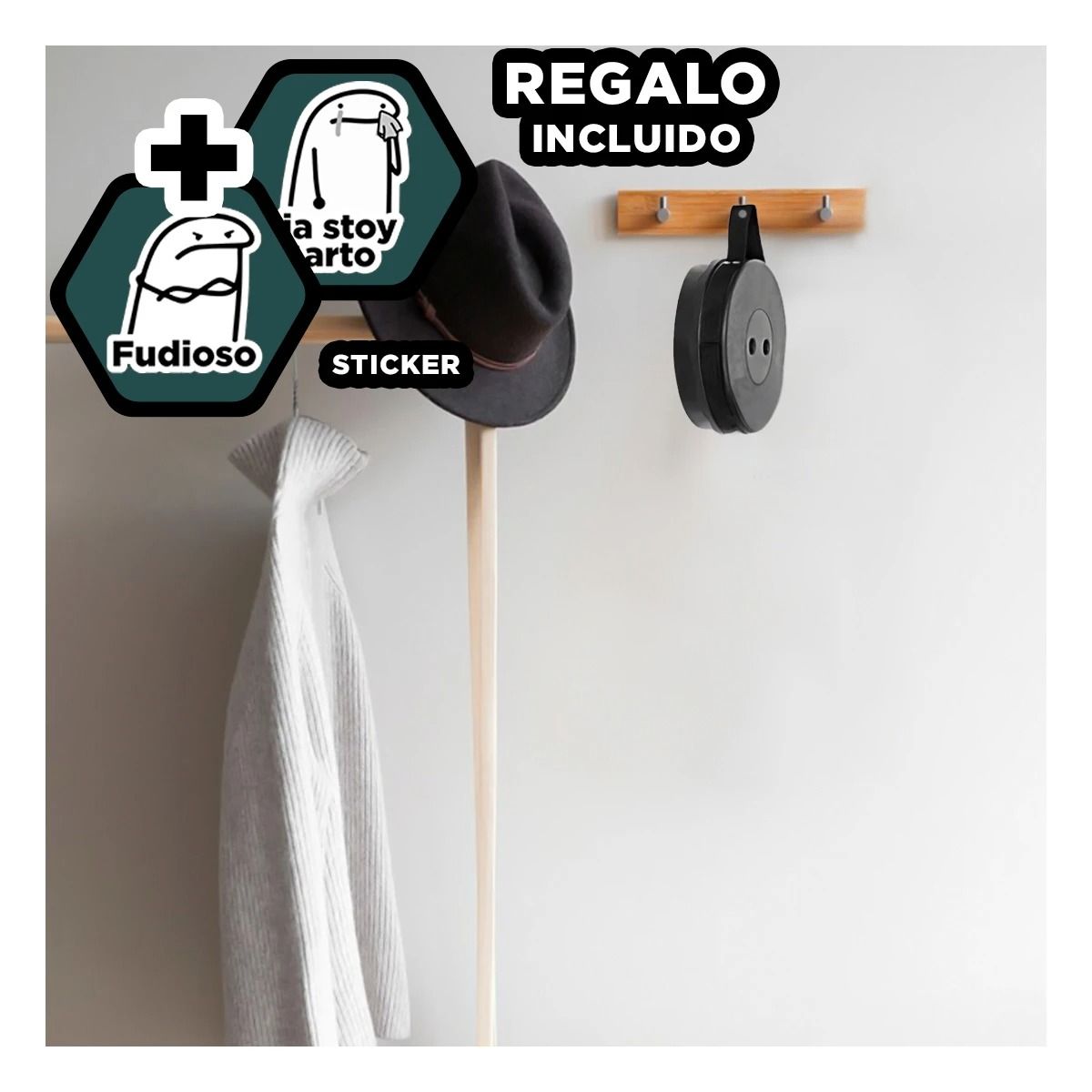 GENERICO - Pack12 Silla Compacta y Fuerte en Negro Y+Regalo Stickers