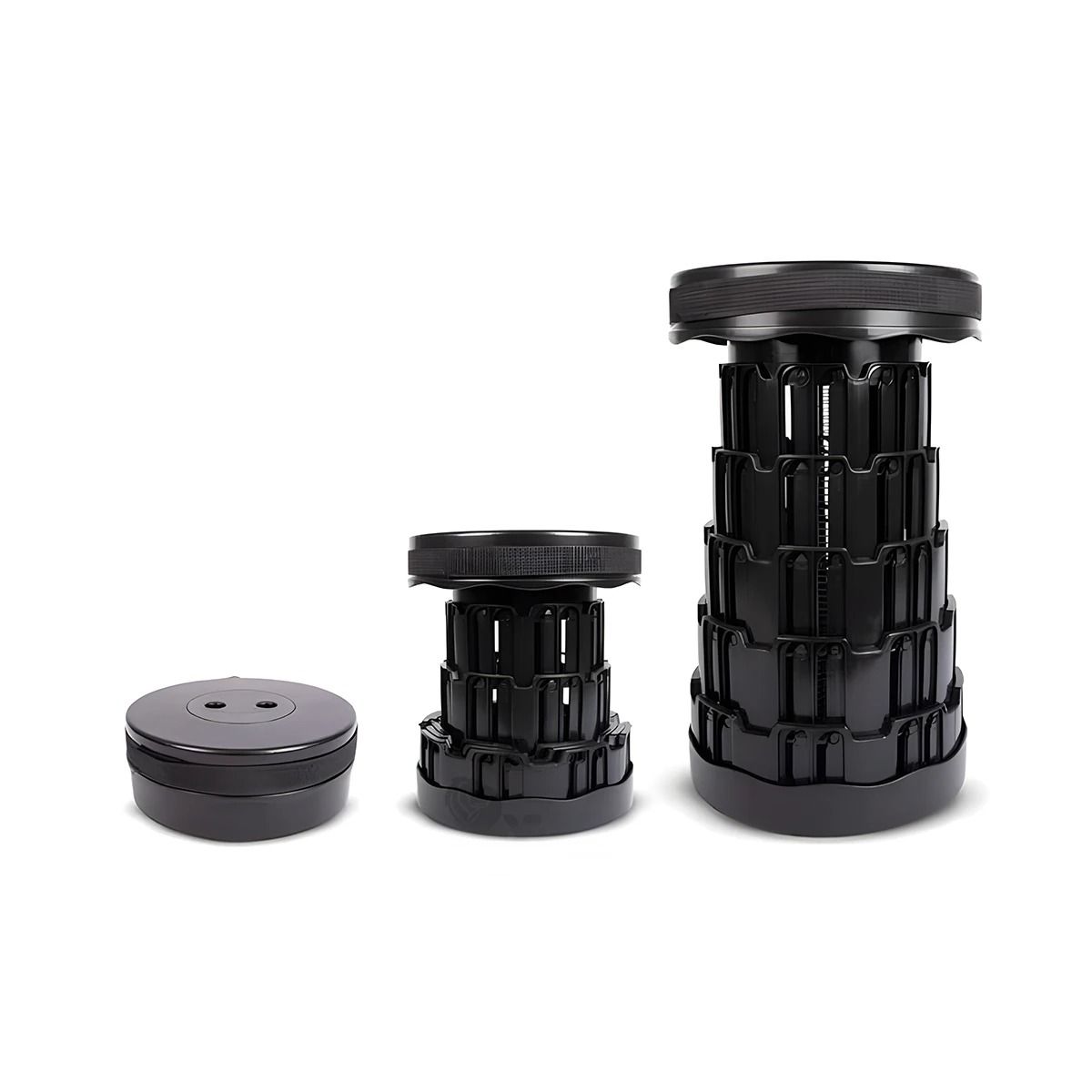 GENERICO - Pack12 Silla Compacta y Fuerte en Negro Y+Regalo Stickers