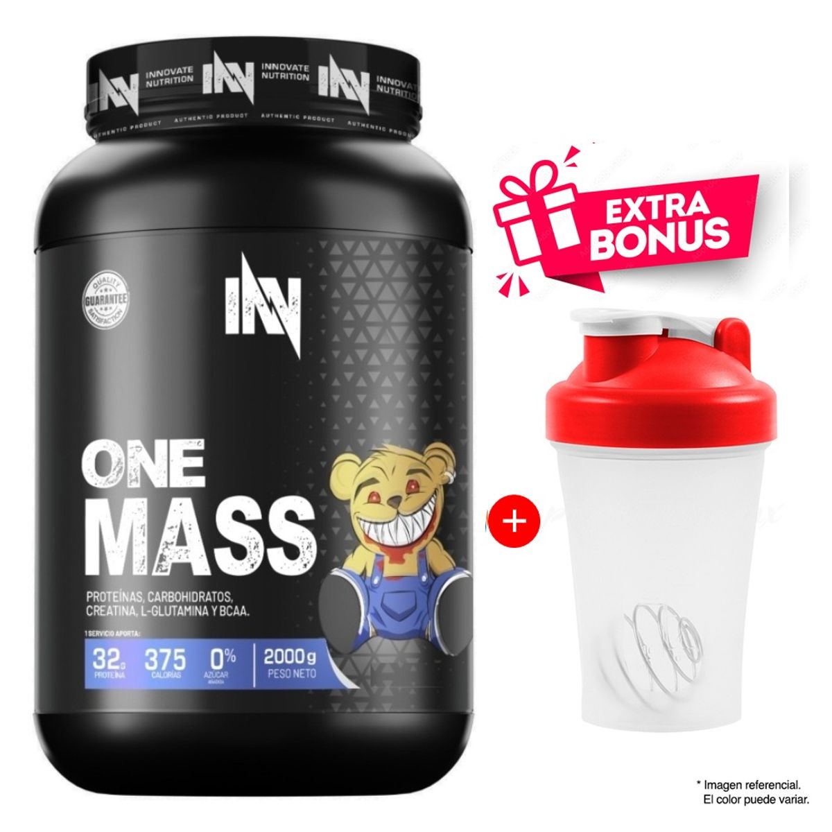 INN INNOVATE NUTRITION - INNOVATE NUTRITION ONE MASS 2 KG. VAINILLA + SHAKER