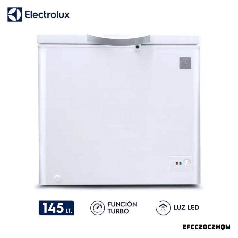 ELECTROLUX - CONGELADOR ELECTROLUX 145 L BLANCO CROMA - EFCC20C2HQW