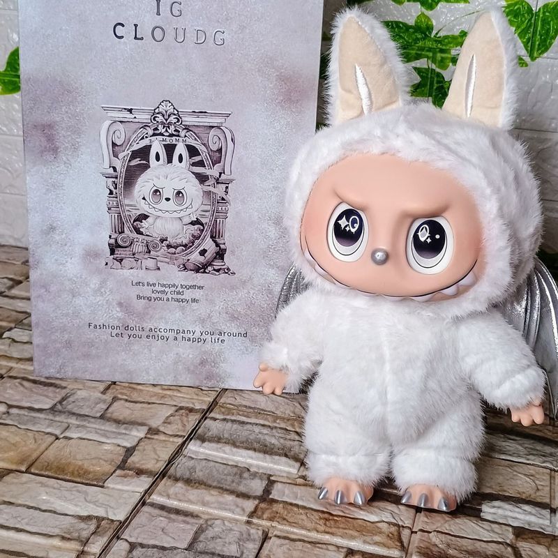 KAWAI - Muñeco Dupe Bubu Zimomo Angel  Grande 38 cm