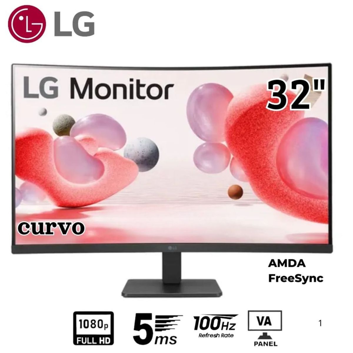 LG - MONITOR LG LED CURVO 32MR50C 1920 X 1080 100HZ D-SUB HDMI 32