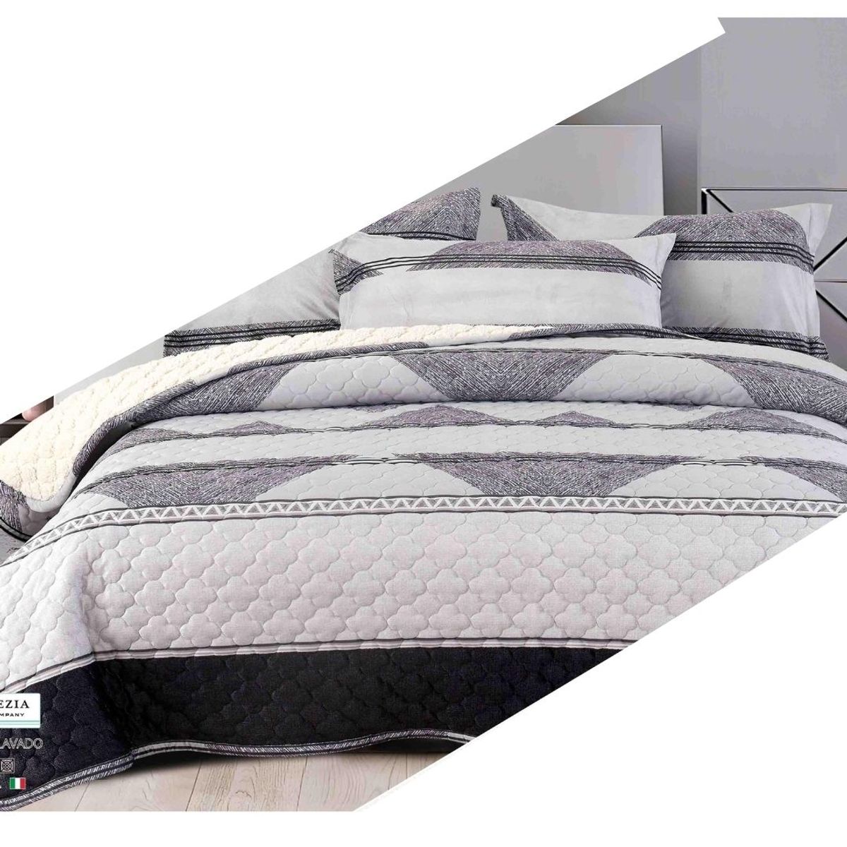 VENEZIA - CUBRECAMA VICENZA CON CARNERO DE 2 PLAZAS