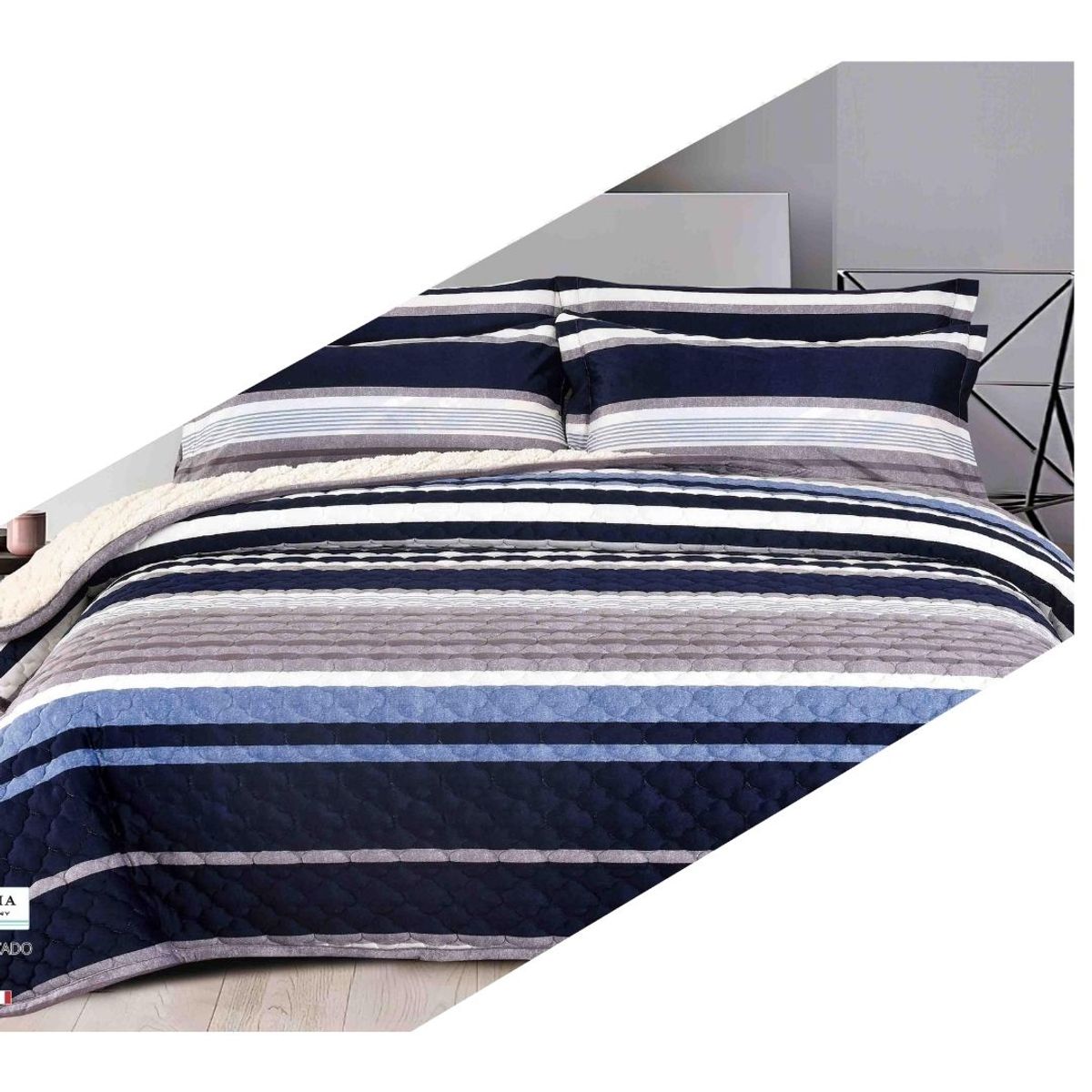 VENEZIA - CUBRECAMA VICENZA CON CARNERO DE 2 PLAZAS