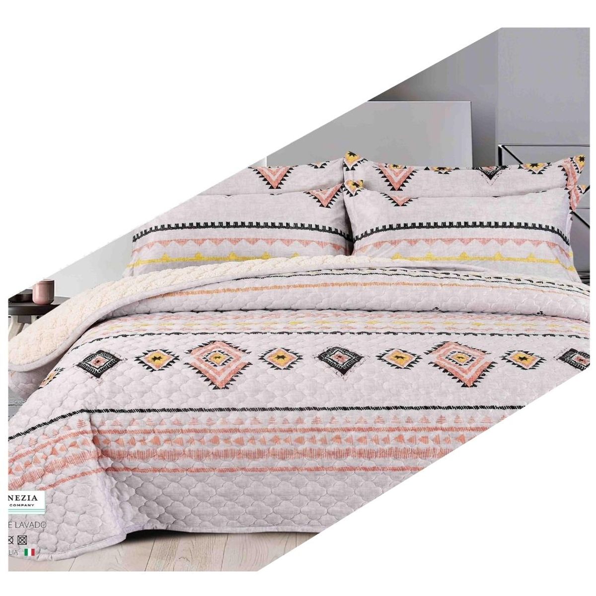 VENEZIA - CUBRECAMA VICENZA CON CARNERO DE 2 PLAZAS