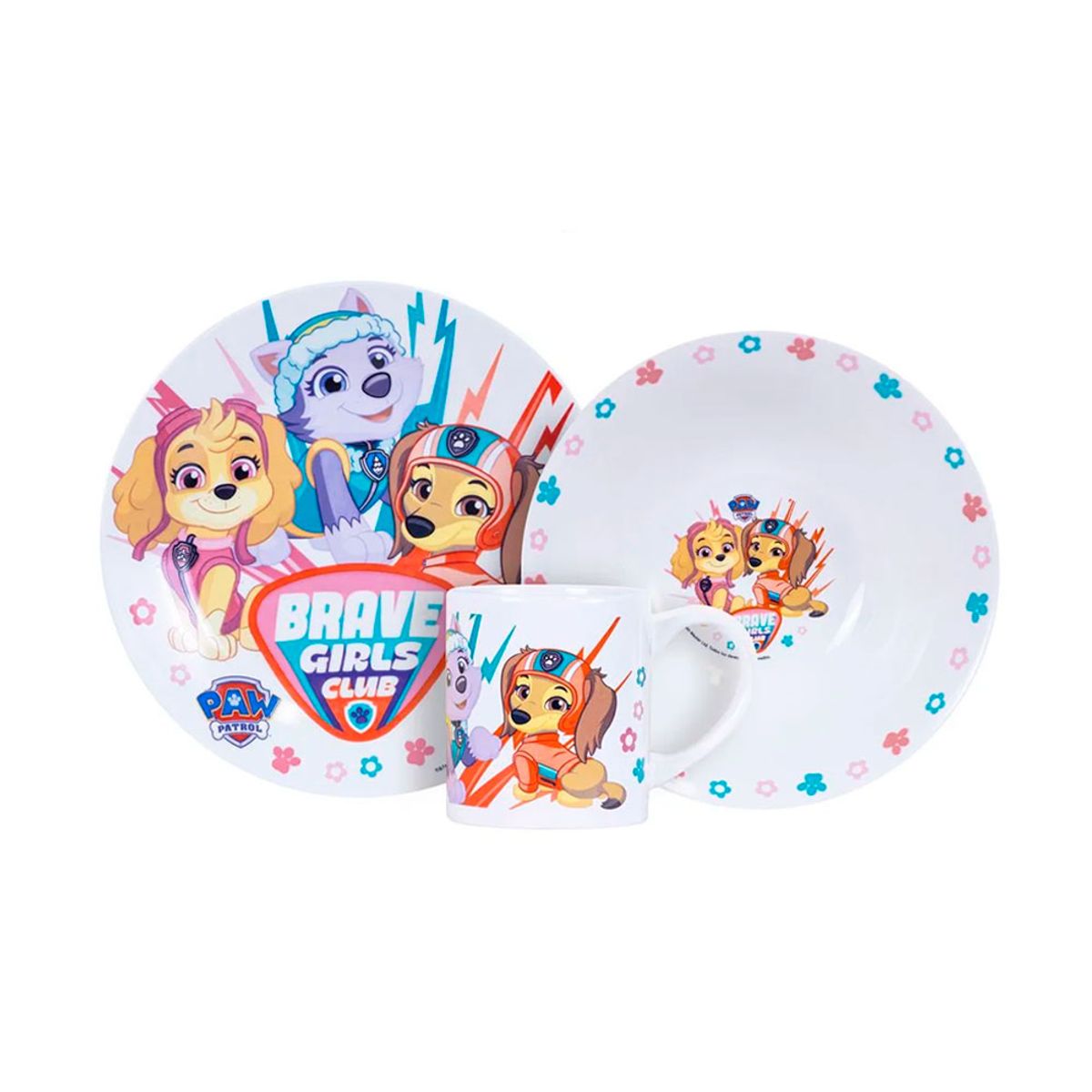SCOOL - Vajilla infantil Ceramica 3Pz Paw Patrol Scool 703061