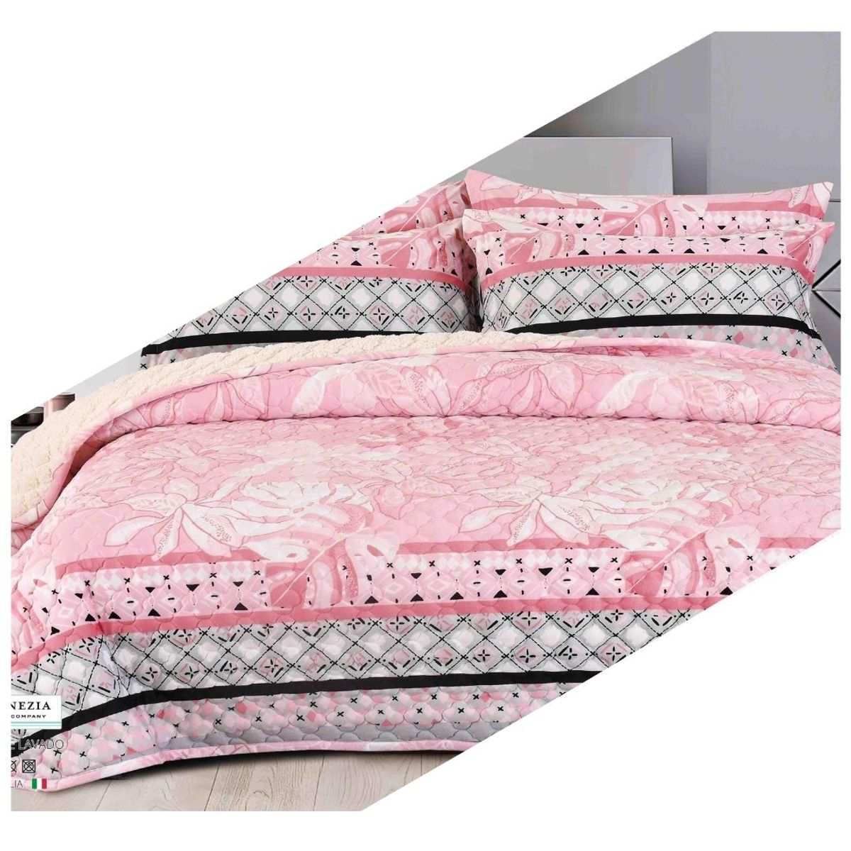 VENEZIA - CUBRECAMA VICENZA CON CARNERO DE 2 PLAZAS